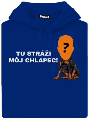 Tu strážim ja dámska mikina klokanka Royal Blue Mal