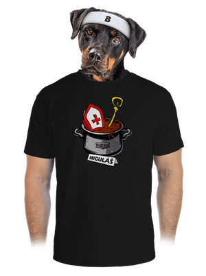 Miguláš pánske športové tričko Black