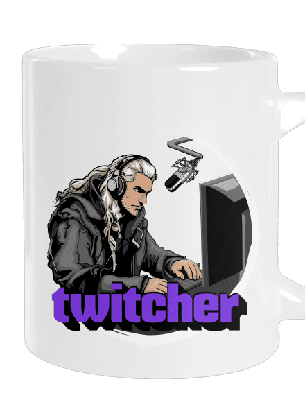 Twitcher veľký hrnček White