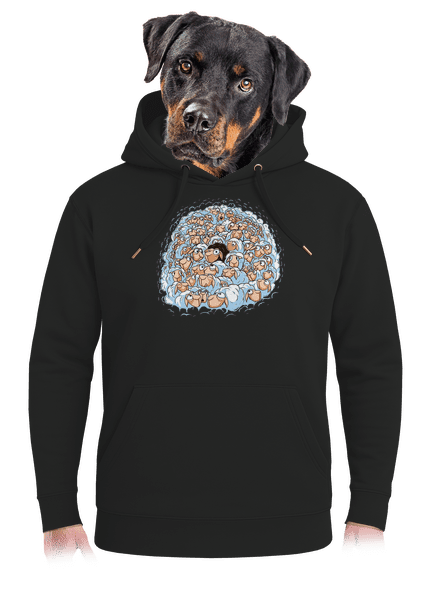 Nejdem s davom unisex mikina premium Dark Black