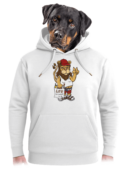 Lvíček unisex mikina premium Snowwhite