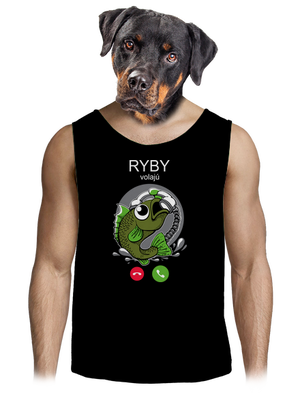 Ryby volají pánske tielko Black