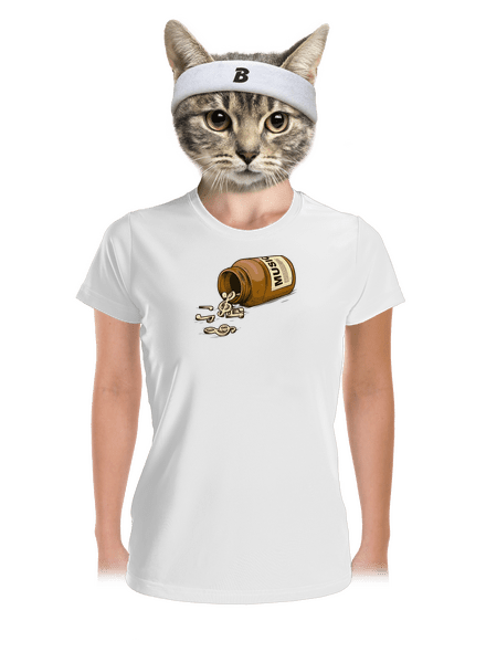 Music Pills dámske športové tričko White