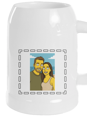 Simpsonovi z vlastnej fotky polliter White