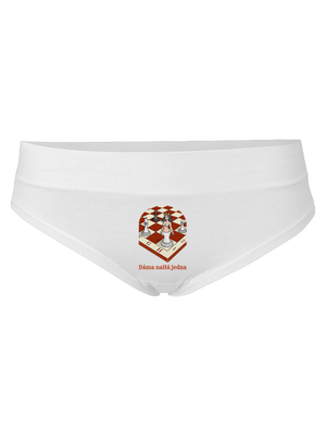 Dáma nahá jedna dámske nohavičky White