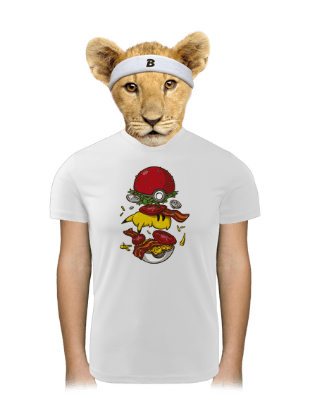 Pokémon burger detské športové tričko White