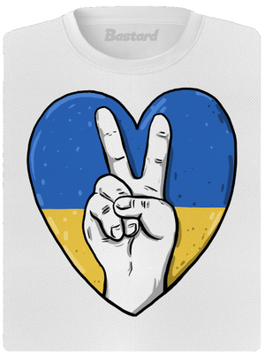 Ukrajina - Mier dámske športové tričko White