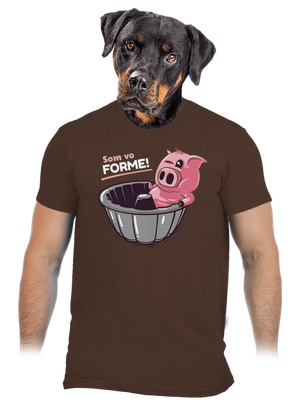 Vo forme pánske tričko Brown