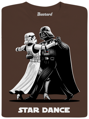 Star dance pánske tričko Brown