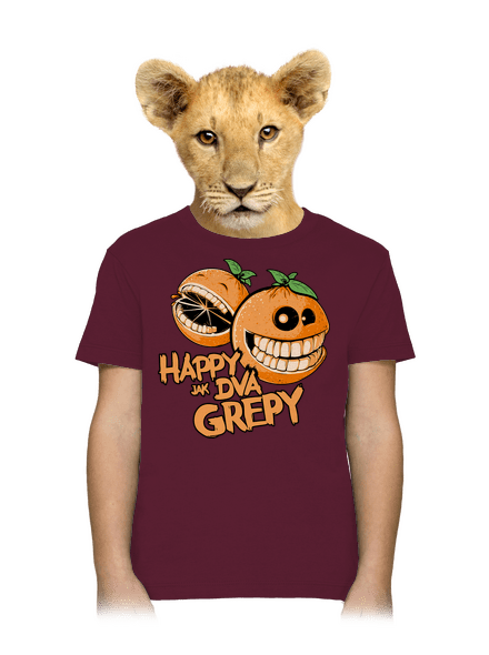 Happy grepy detské tričko Burgundy