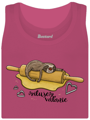 Milujem váľanie dámske tielko klasické Magenta