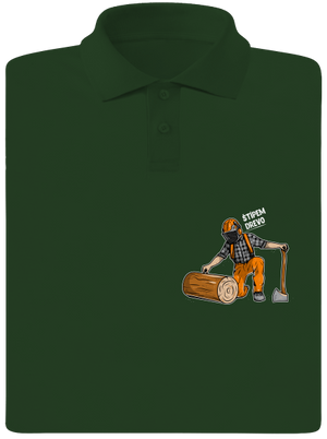 Drevorubač pánska polokošeľa Bottle Green Mal