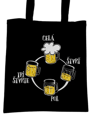 Pivné hodiny taška Black