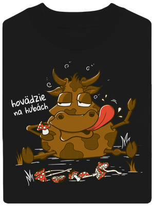 Hovädzie na hubách unisex mikina bez kapucne Black