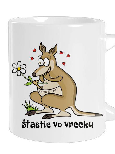 Šťastie vo vrecku veľký hrnček White