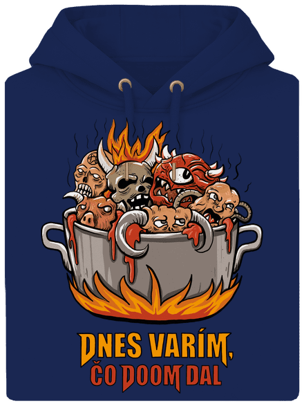 Čo Doom dal unisex mikina premium Navy
