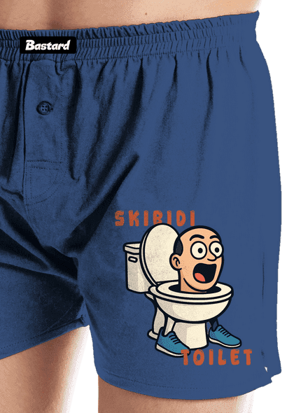 Skibidi Toilet pánske trenky Blue