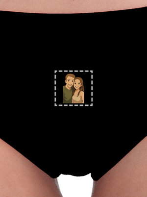 Ghibli efekt z vlastnej fotky dámske nohavičky Black