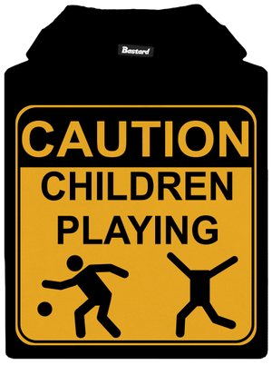 Children Playing detská mikina klokanka Black