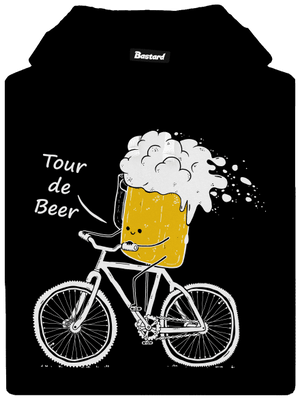 Tour de beer dámska mikina klokanka Black