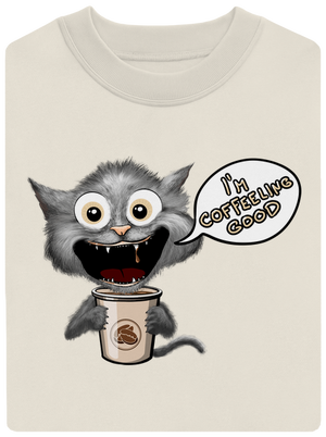 I’m coffeeling good unisex mikina bez kapucne Off White