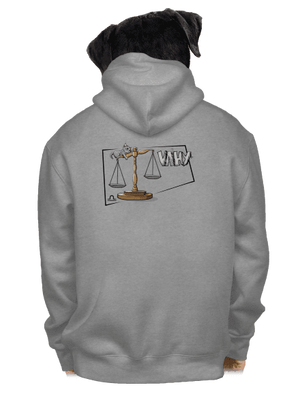 Mačací horoskop: Váhy pánska mikina na zips Light Melange