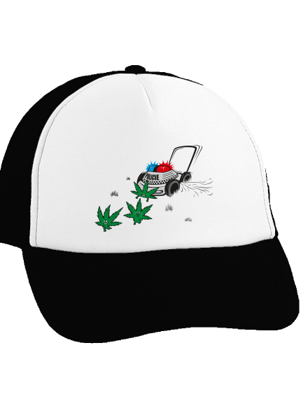 Ganja kríza šiltovka truckerka Black cap