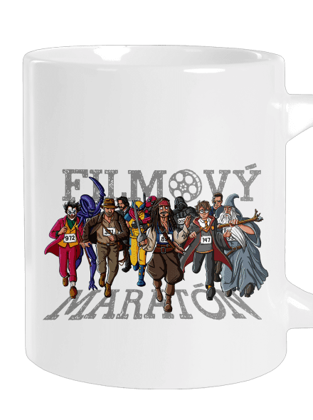 Filmový maratón veľký hrnček White