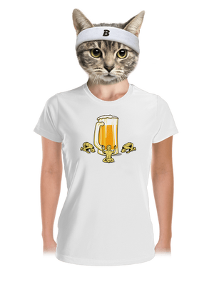 Piviště dámske športové tričko White