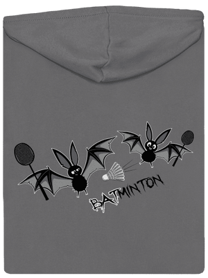 Batminton dámska mikina na zips Steel Gray
