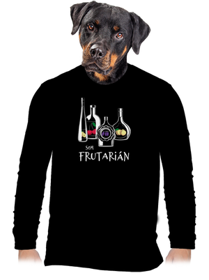 Frutarián pánske dlhý rukáv Black