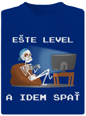 Ešte level pánske športové tričko Royal Blue Mal