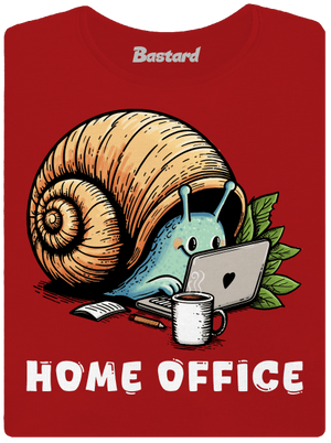 Slimákov home office dámske tričko prémium Red Mal