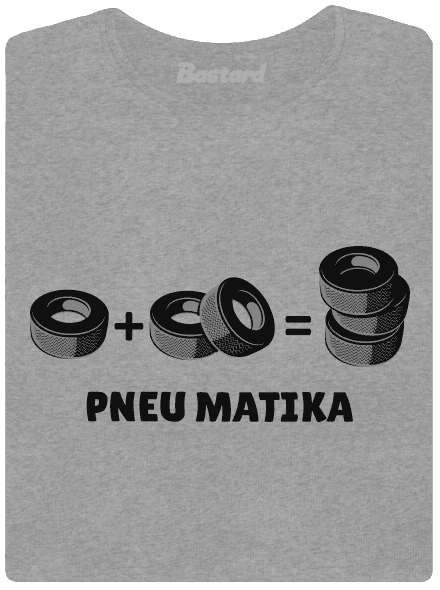 Pneu Matika dámske tričko Dark Gray Melange