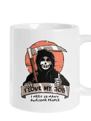 I love my job klasický hrnček White