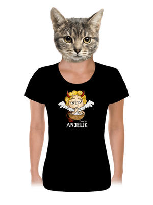 Anjelik dámske tričko Black
