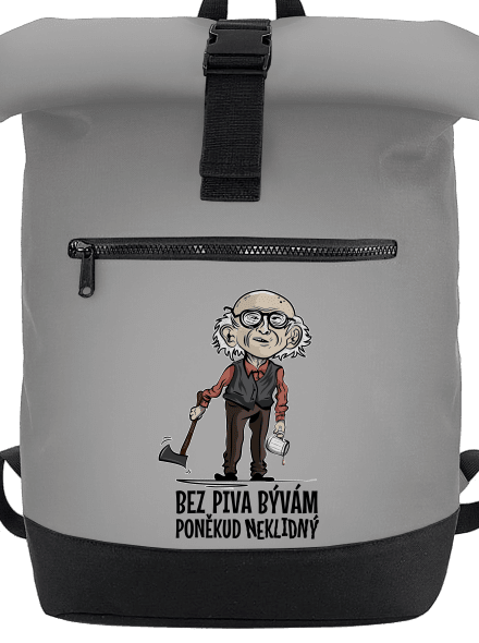 Neklidný bez piva batoh Grey Marl