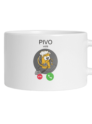 Pívo volá hrnček makronka White