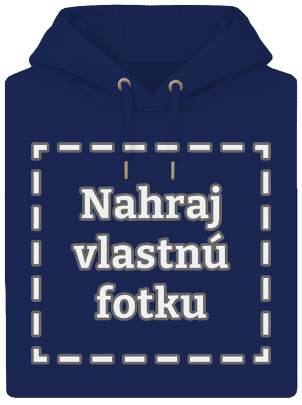 Vlastná potlač unisex mikina premium Navy