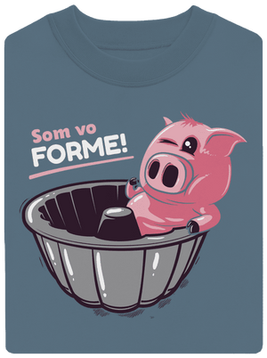 Vo forme unisex mikina bez kapucne Nordic Blue