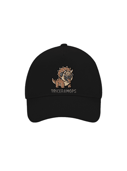 Triceramops šiltovka baseballka Black