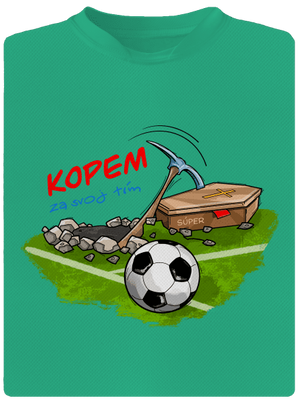 Kopem za svoj tím pánske športové tričko Mint Mal