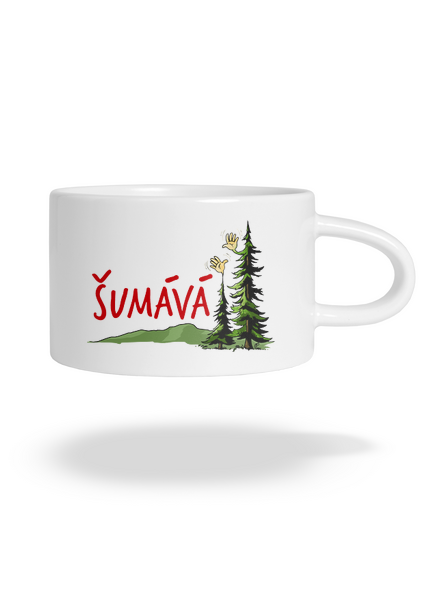 Šumává hrnček makronka White