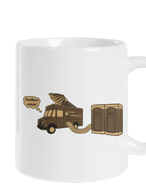 Točená čokoládová klasický hrnček White