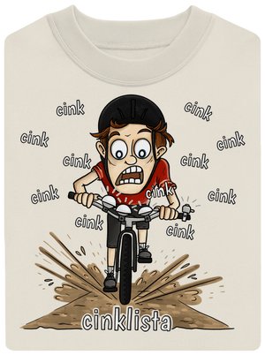 Cinklista unisex mikina bez kapucne Off White