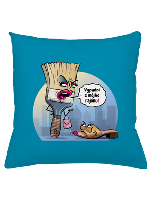 V cudzom rajóne vankúš Blue Turquoise