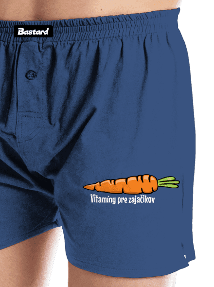 Vitamíny pre zajačikov pánske trenky Blue