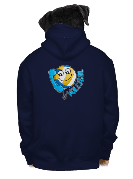 Volejbal pánska mikina na zips Navy