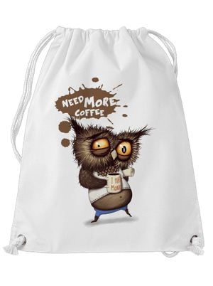 Need more coffee vak White