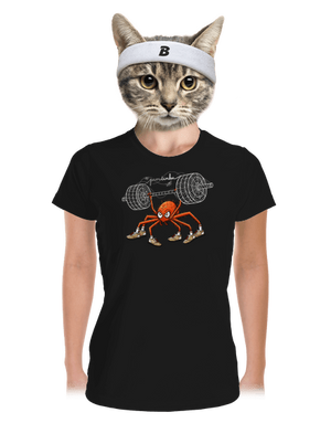 Pavučinka dámske športové tričko Black